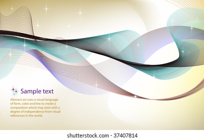 Futuristic line background. Place for text.