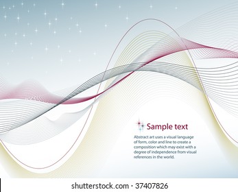 Futuristic line background. Place for text.