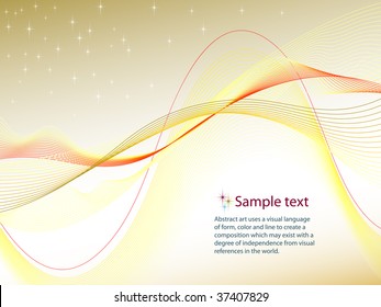 Futuristic line background. Place for text.