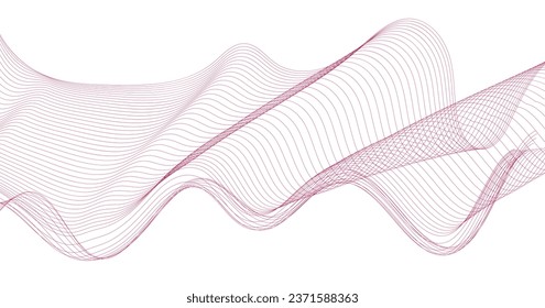 futuristic Line stripe pattern on white Wavy background. abstract modern background futuristic graphic energy sound waves technology concept design	
