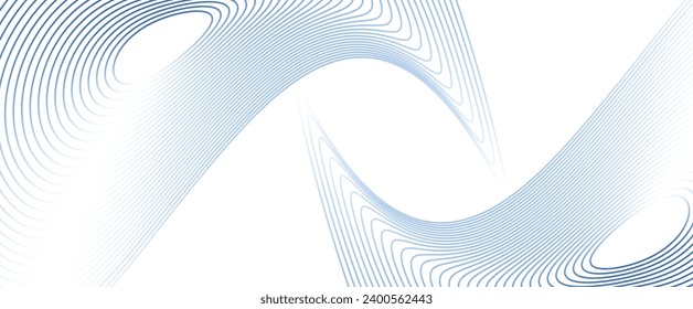 futuristic Line stripe pattern on white Wavy background. abstract modern background futuristic graphic energy sound waves technology concept design