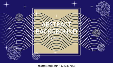 Futuristische Linie, Welle und Kreis. Abstrakter Hintergrund mit blau. Eps10 Vector Illustration, für Cover, Banner, Poster, Business Design.