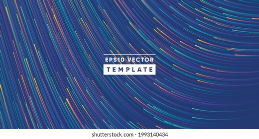 Futuristic linear background design. Eps10 vector.