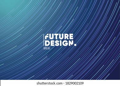 Futuristic linear background design. Technology, Big data, science  theme template. Eps10 vector.