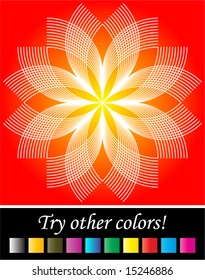 futuristic linear (line) design. Vector