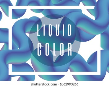 Futuristic liquid worm poster