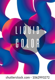 Futuristic liquid worm poster