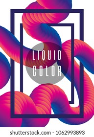 Futuristic liquid worm poster