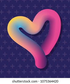 Futuristic liquid worm poster