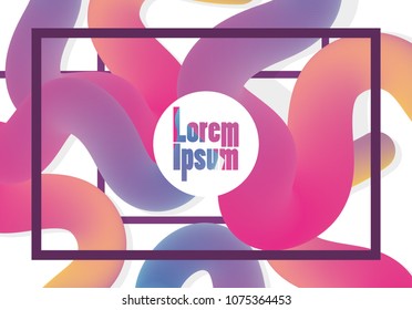 Futuristic liquid worm poster