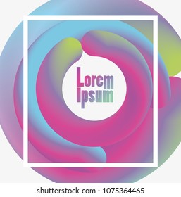 Futuristic liquid worm poster