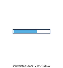 Futuristic Loading Bar Vector Illustration