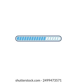 Futuristic Loading Bar Vector Illustration