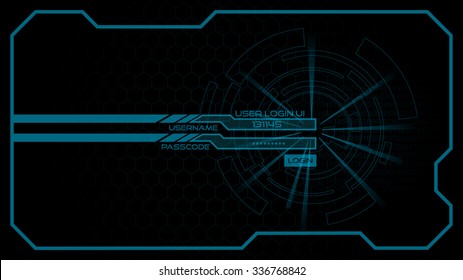 Futuristic Login Interface