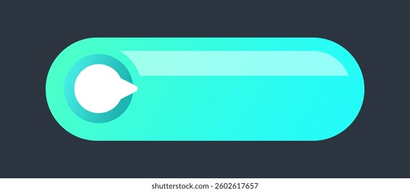 Futuristic lower third interface illustration. Video overlay element.