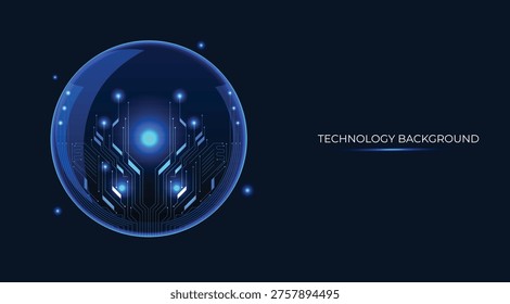 A futuristic magic sphere featuring an intense blue, luminous energy field and a circuit-board-style frame within its interior. The sphere acts as a floating image placeholder where you can insert any photograph or illustration, creating the illusion of a mystical or high-tech holographic display. Its crystal-like surface, complete with subtle reflections, enhances the magical atmosphere. Ideal for character avatars, profile icons, fantasy scenes, sci-fi interfaces, tarot concepts, or video game user interfaces. It blends technological precision with fantasy to evoke a powerful, interactive magical device.