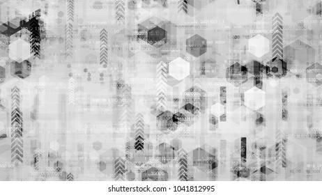 Futuristic Matrix Cyberspace Background with Binary Code. Virtual Info Transfer Texture. Hacking Software Encryption Pattern. Poster, Advertising Design Background.