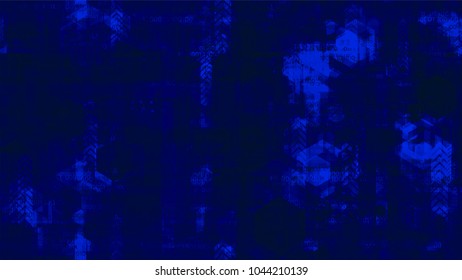 Futuristic Matrix Cyberspace Background with Binary Code. Telecommunication High Tech Texture. Hacking Software Encryption Pattern. Flyer, Cover Design Background.