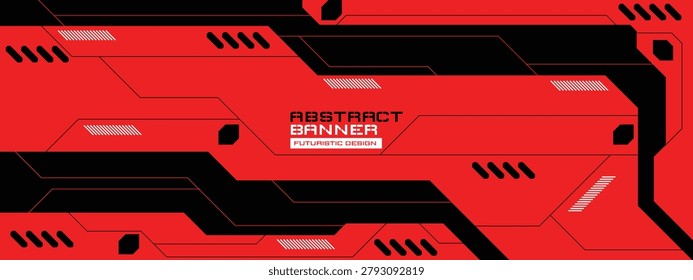 Futuristic Mecha Gaming Wallpaper with Black and Red Featuring High-Contrast Aesthetic.