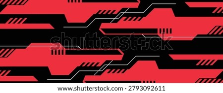 Futuristic Mecha Gaming Wallpaper with Black and Red Featuring High-Contrast Aesthetic.