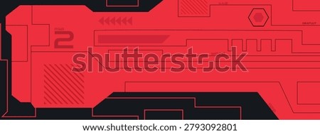 Futuristic Mecha Gaming Wallpaper with Black and Red Featuring High-Contrast Aesthetic.