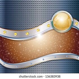 Futuristic metallic background. Illustration 10 version.