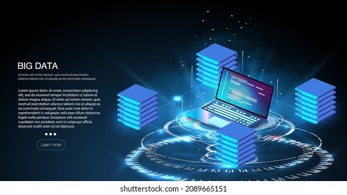 Procesador de microchip futurista con luces en el fondo azul. Computadora cuántica, procesamiento de grandes datos Una proyección futurista del microchip del futuro. cierre 3D de cpu para web