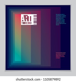 Futuristic minimal brochure graphic design template. Vector geometric abstract background. Design template for flyer, booklet, greeting card, invitation and advertising. 