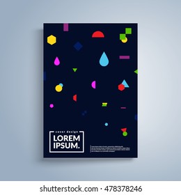 Futuristic minimal cover. Applicable for brochure, placards, posters, flyers and banner design. Eps10 vector template.