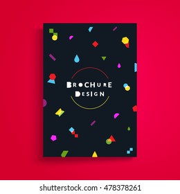 Futuristic minimal cover. Applicable for brochure, placards, posters, flyers and banner design. Eps10 vector template.