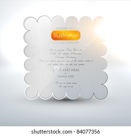 Futuristic minimal design with huge space for information. Fully editable