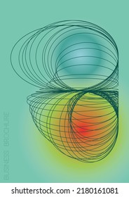 Futuristic Minimal Geometric Vector Poster Design with Lines and Gradient Colorful Circles. Collection of Abstract Backgrounds for Covers, Flyers, Templates, Booklets, Cards, Brochures, Branding, etc.