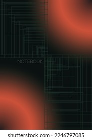 Futuristic Minimal Geometric Vector Poster Design with Lines and Gradient Colorful Circles. Set of Abstract Backgrounds for Covers, Flyers, Templates, Booklets, Cards, Brochures, Branding, etc.