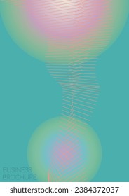 Futuristic Minimal Geometric Vector Poster Design with Lines and Gradient Colorful Circles. Set of Abstract Backgrounds for Covers, Flyers, Templates, Booklets, Cards, Brochures, Branding, etc.