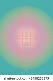 Futuristic Minimal Geometric Vector Poster Design with Lines and Gradient Colorful Circles. Set of Abstract Backgrounds for Covers, Flyers, Templates, Booklets, Cards, Brochures, Branding, etc.