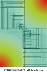 Futuristic Minimal Geometric Vector Poster Design with Lines and Gradient Colorful Circles. Set of Abstract Backgrounds for Covers, Flyers, Templates, Booklets, Cards, Brochures, Branding, etc.