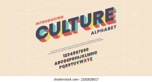 futuristische minimalistische Darstellung Schrift Design, Alphabet, Schrift, Buchstaben und Zahlen, Typografie.