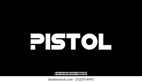 futuristic minimalist display font design, alphabet, typeface, letters and numbers, typography.
