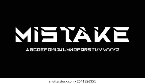design de fonte de exibição minimalista futurista, alfabeto, fonte, letras e números, tipografia.
