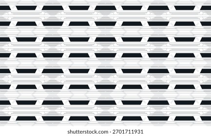 Futuristic Minimalist Geometric Pattern with Mixed Shapes