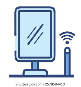 Futuristic mirror with built in AI technology