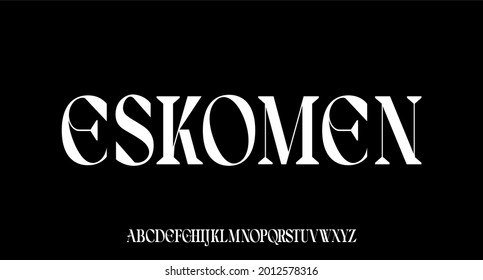 futuristic modern alphabet font vector