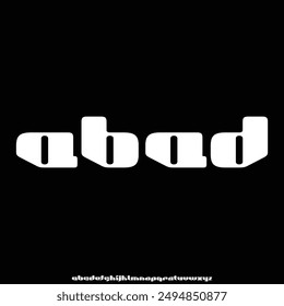 futuristic modern alphabet font vector
