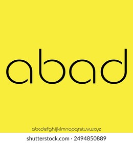 futuristic modern alphabet font vector