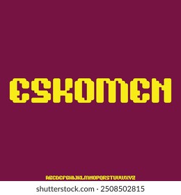 futuristischer moderner Alphabet-Schriftvektor