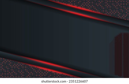futuristic modern black background, with red neon