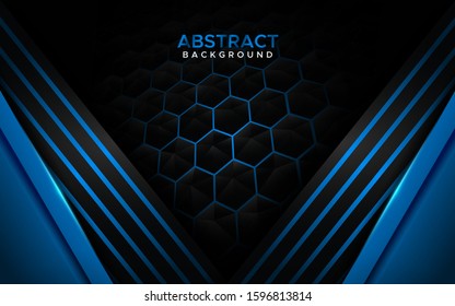 Futuristic modern blue background with blue lines. Abstract background design