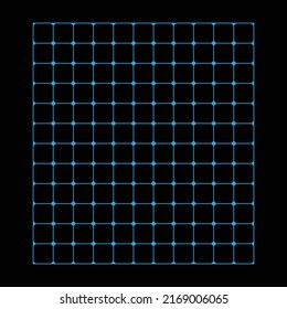 futuristische, moderne blaue Punktmuster mit schwarzem dunklem Hintergrund