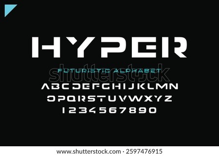 Futuristic modern bold  Alphabet Font. Typography urban style fonts for technology, digital, movie logo. vector illustration
