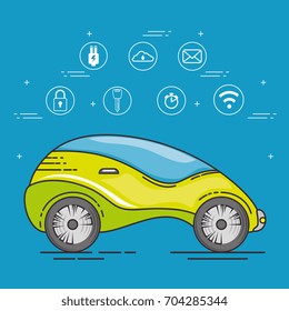 Futuristic and modern car design